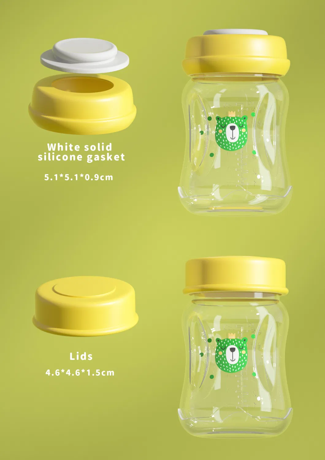 Baby Products of All Types Kids Breast Storage Cup Food Grade PP Baby Breast Milk Storage Bottle